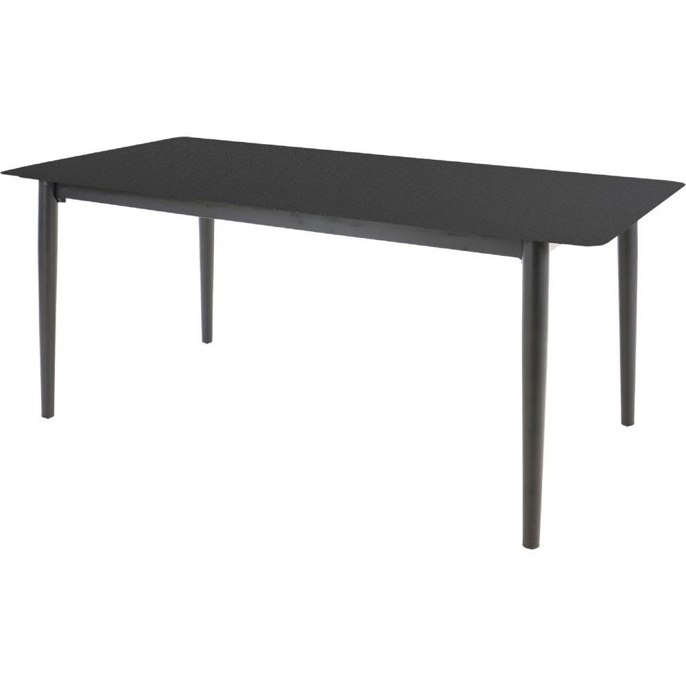 GARTENTISCH Crest - Schwarz - 180/90/75 cm - Schwarz, Glas (180/90/75cm) - Lesli Living