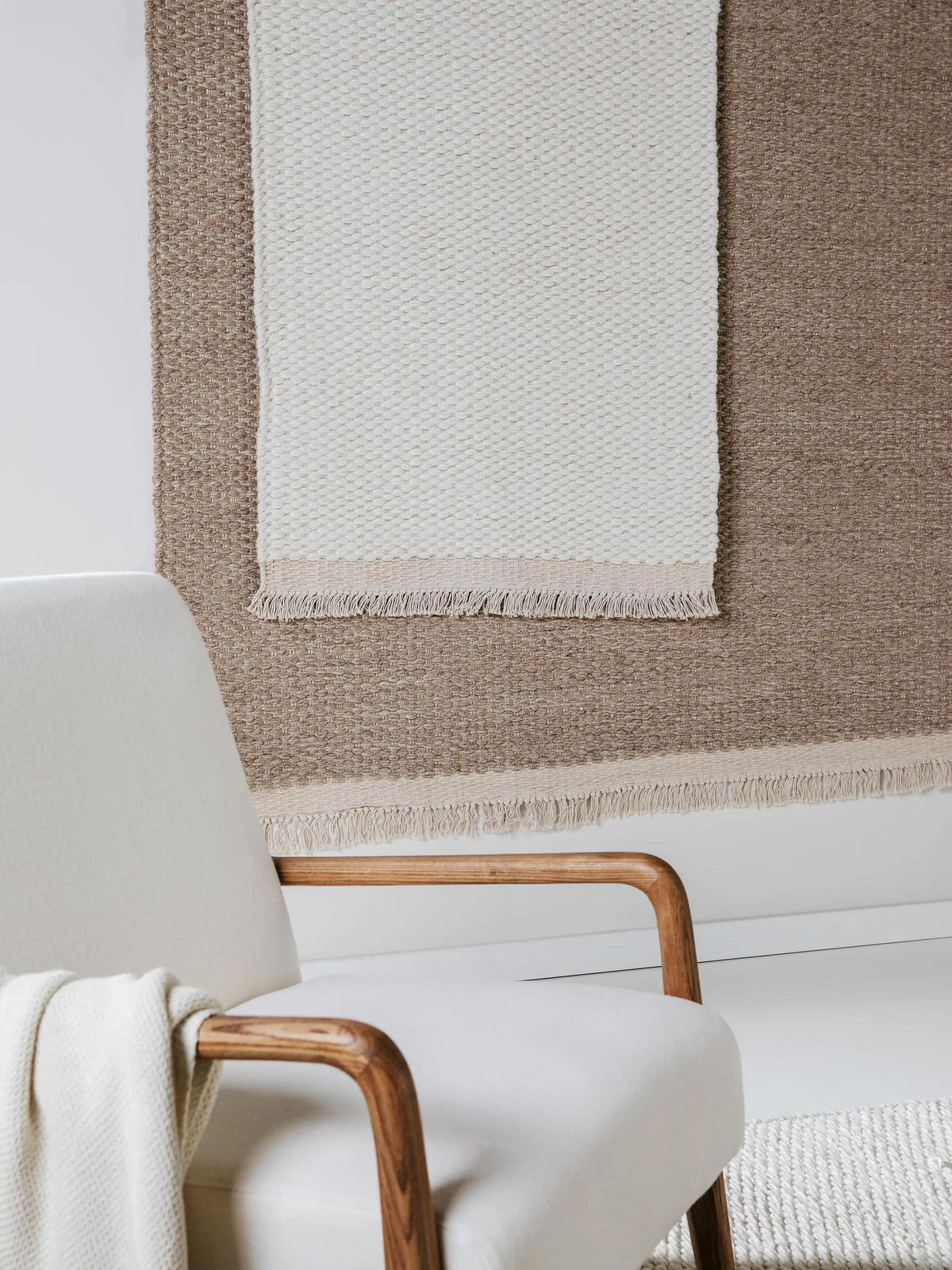 WOLLTEPPICH Lana Beige 120x170 cm - Beige, Textil (120/170cm) - benuta Pure