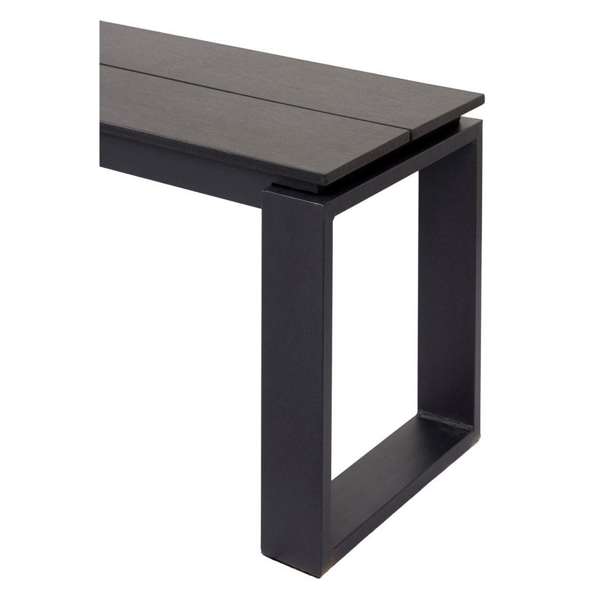 GARTENBANK Martinus Schwarz - Schwarz, Metall (180/43/36cm) - ebuy24