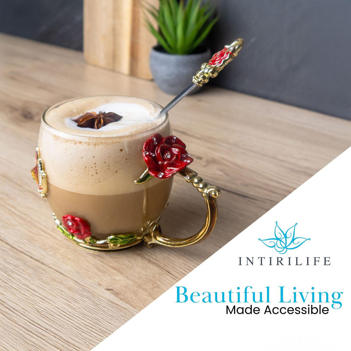 TEETASSE KAFFEETASSE - Transparent, Glas (0.25L) - Intirilife