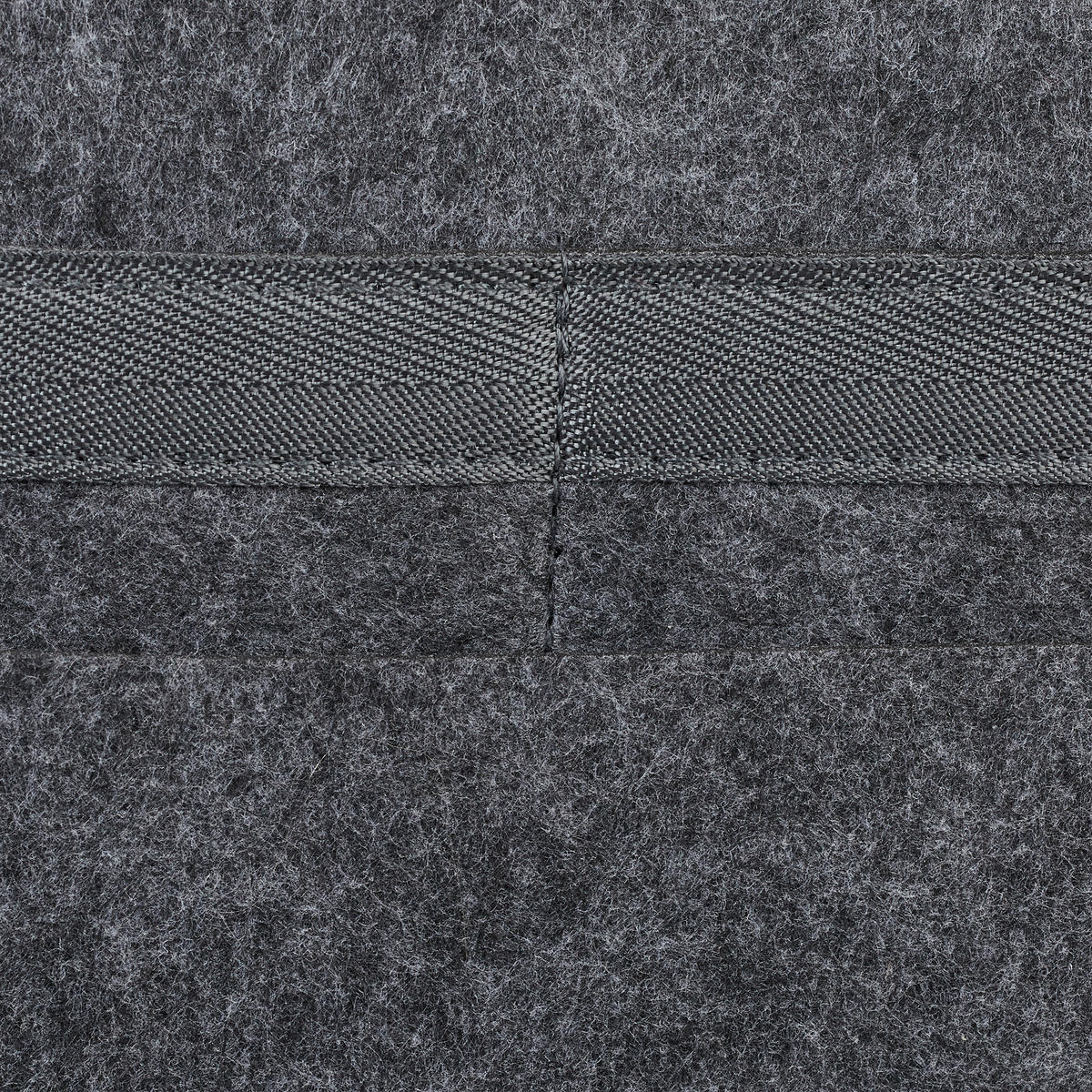 BETTTASCHE - Anthrazit, Textil - Relaxdays