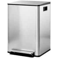ABFALLEIMER Silberfarben 1 Stück - Silberfarben, Metall (37.5/66.8/47.7cm) - GiPP