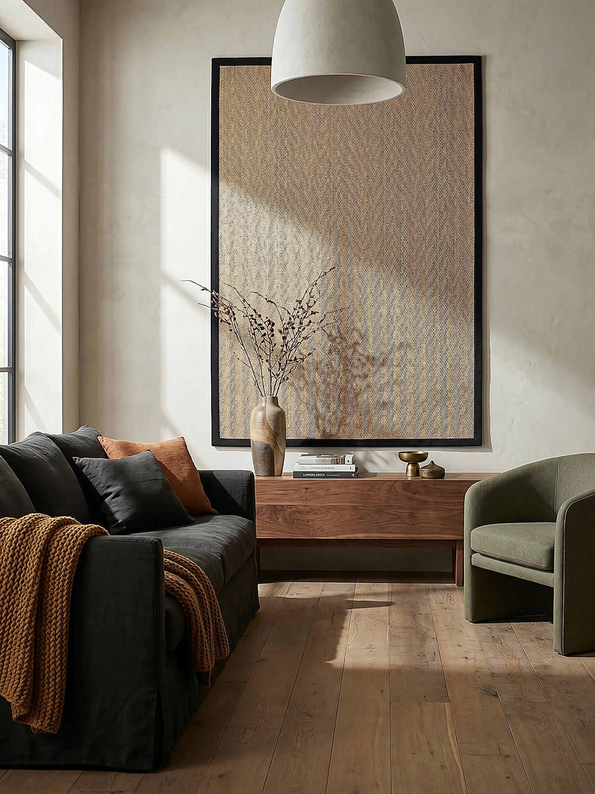 JUTETEPPICH TRENT, geometrisch, Braun-Schwarz, 120 x 170 cm - Schwarz/Naturfarben, Textil (120/170cm) - KADIMA DESIGN