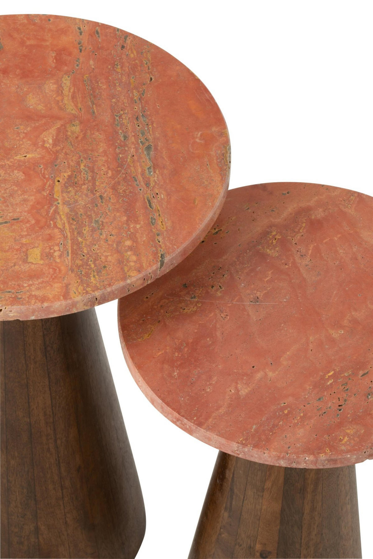 BEISTELLTISCH RUND - Braun, Holz (35/35/53cm) - J-Line