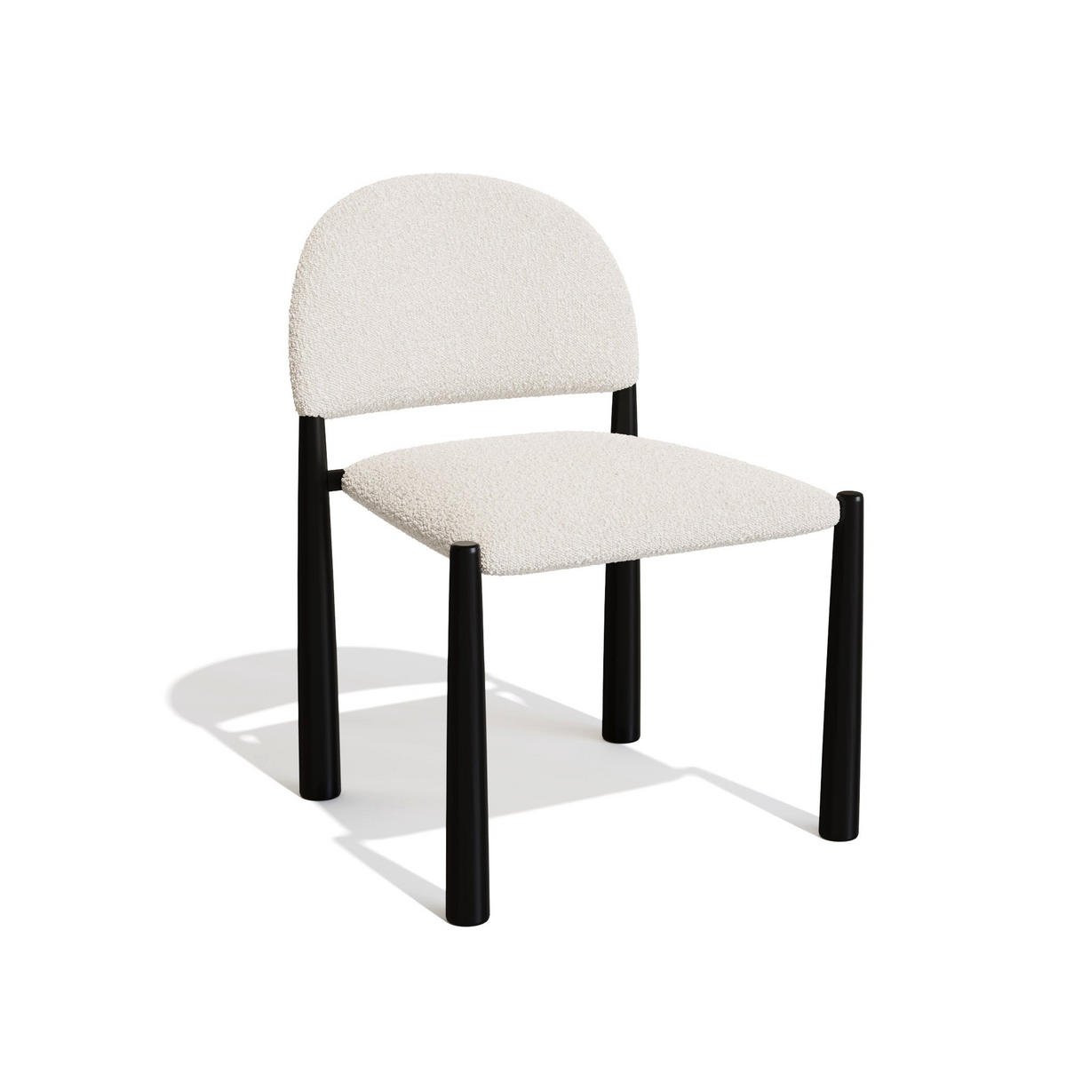STUHL 2er-Set Bouclé-Stoff Creme 53cm - Creme, Textil (53/6.4/56.5cm) - Sia Home