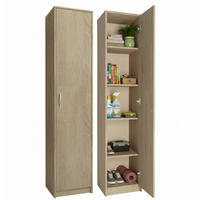 REGAL mit 4 Einlegeböden und 1 Tür in Sonoma - Sonoma Eiche, Holzwerkstoff (39/180/35cm) - Home Collective