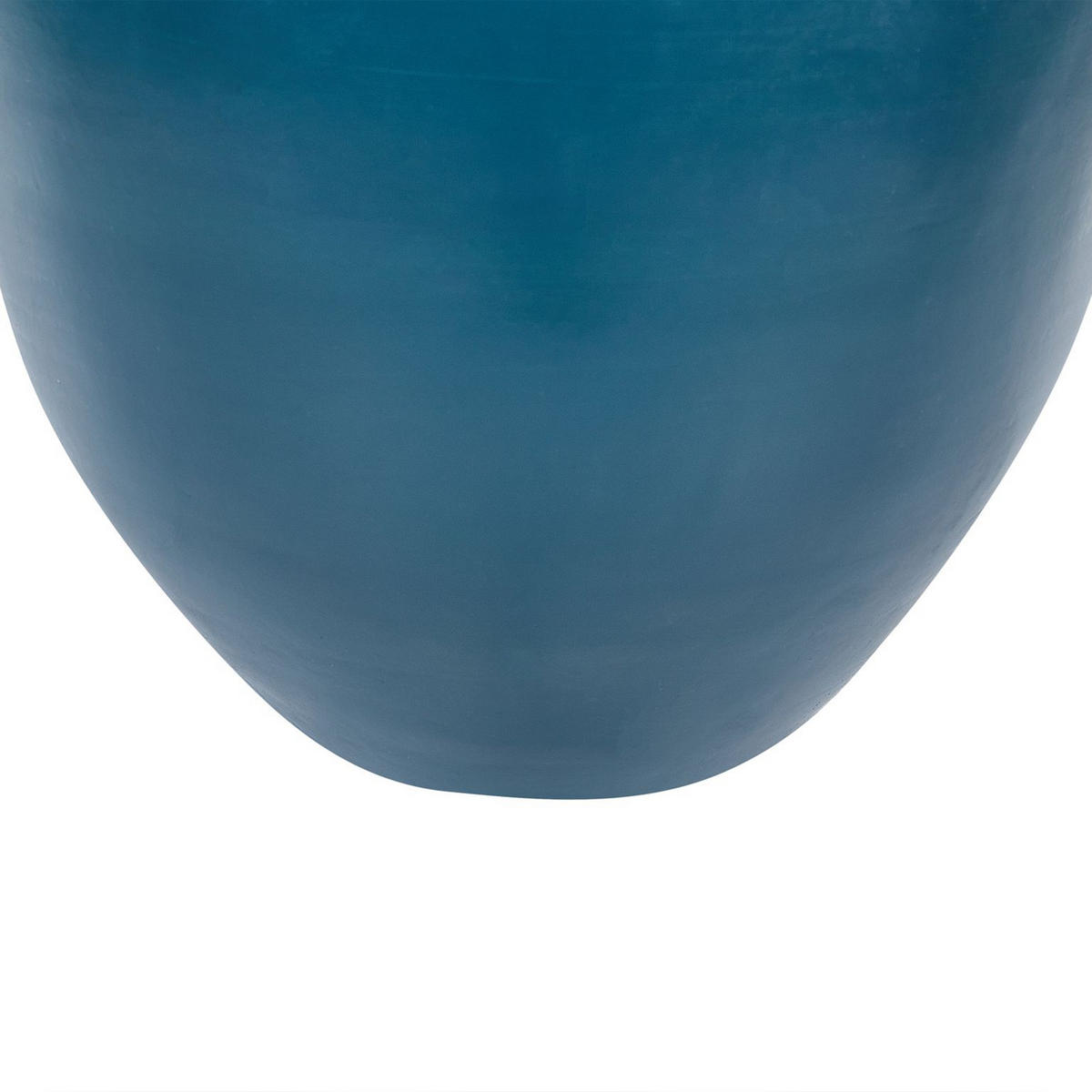 DEKOVASE Terrakotta blau Stagira - Blau, Stein (48cm) - Beliani
