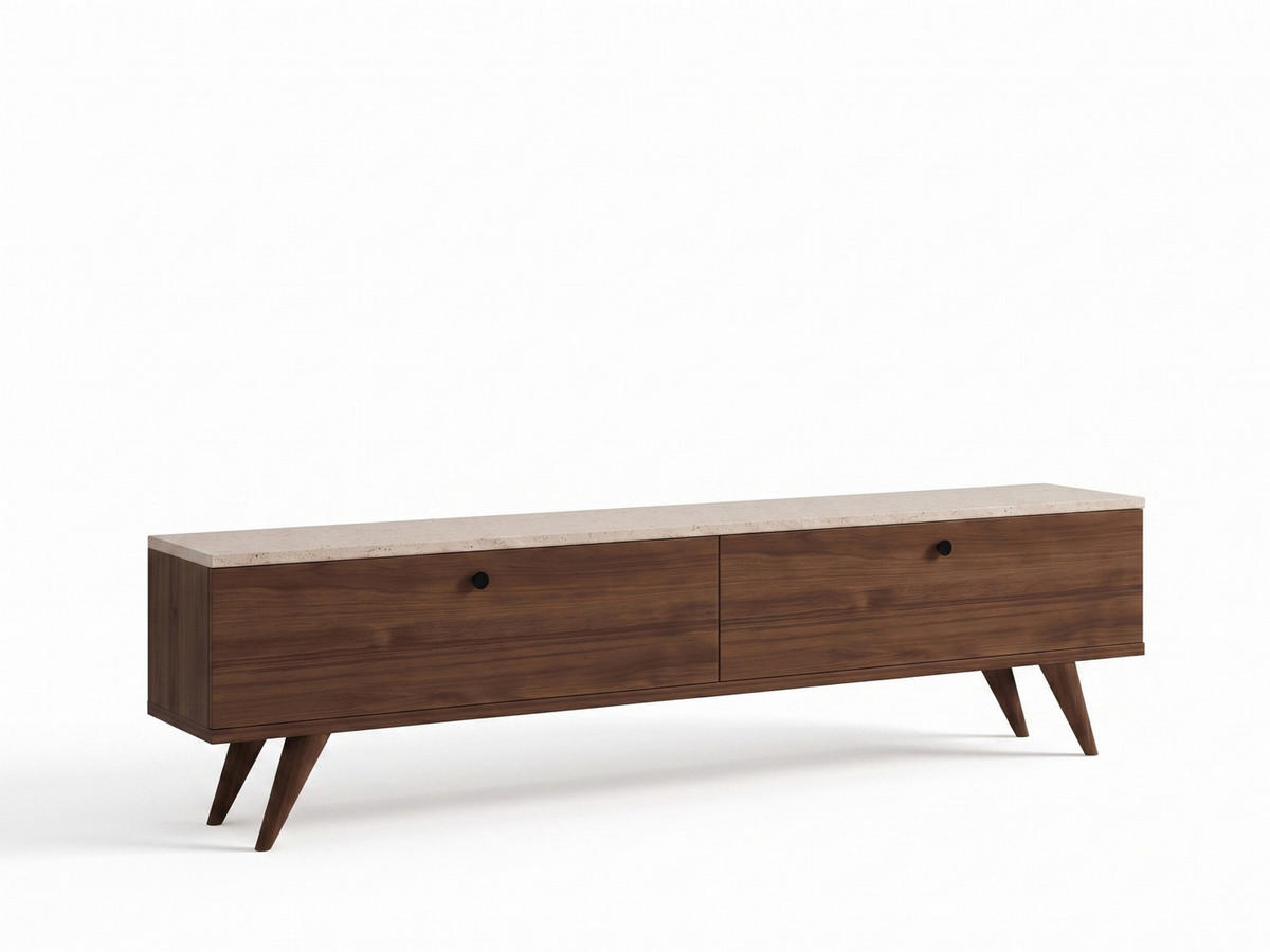 TV-MÖBEL paris - Weiß, Holz (25/40/160cm) - Habitat Garten