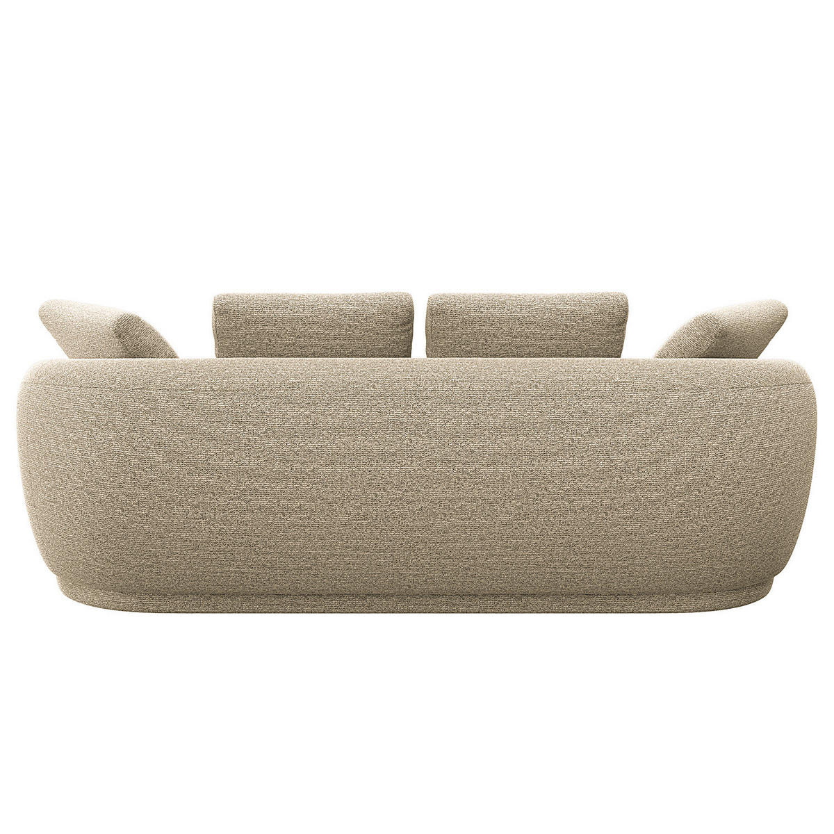 3-SITZER SOFA - Creme, Textil (217/74/102cm) - home24
