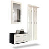 GARDEROBE Kioto Front in Creme Hochglanz - Creme, Holzwerkstoff (170/200/35cm) - Vladon