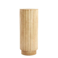 BLUMENSÄULE Ellena Braun 40/40/100 cm - Braun, Holz (40/40/100cm) - Light & Living