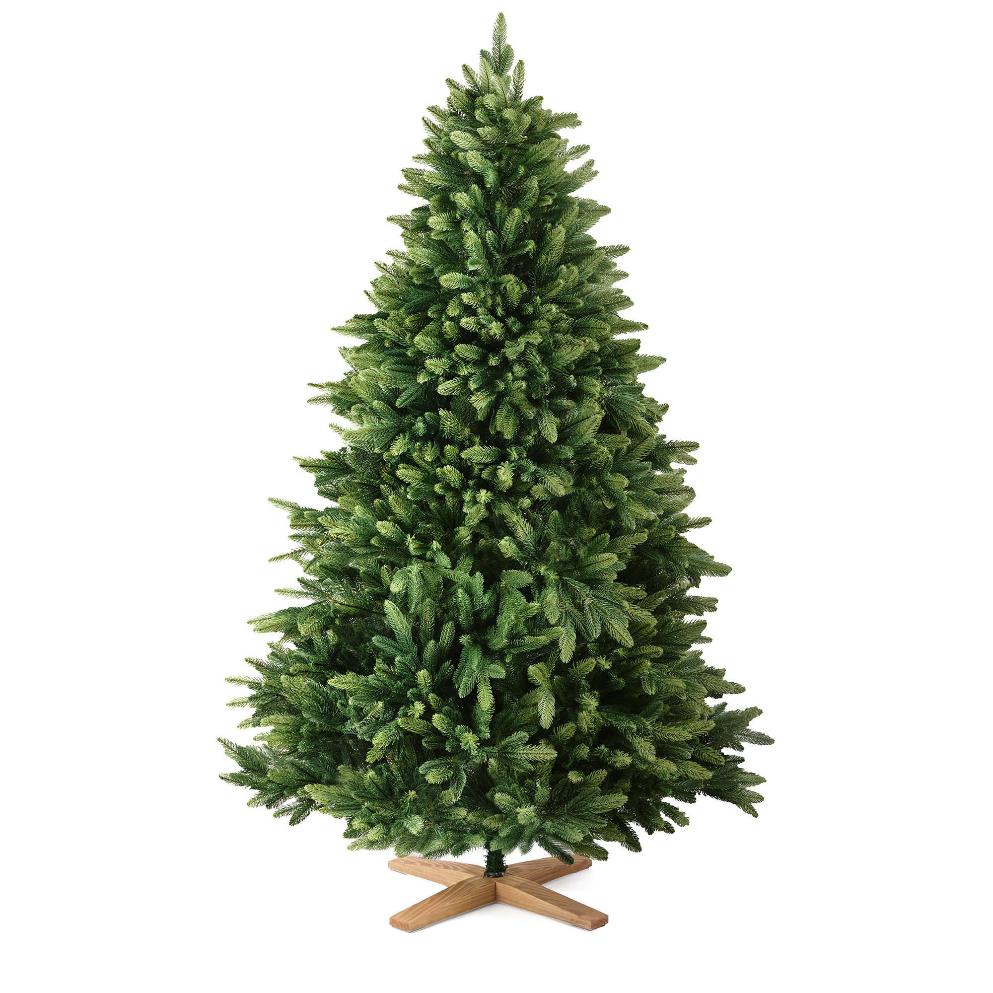 WEIHNACHTSBAUM mit PE-Spritzguss-Nadeln, 210 cm - Grün, Kunststoff (210cm) - Merry Tree