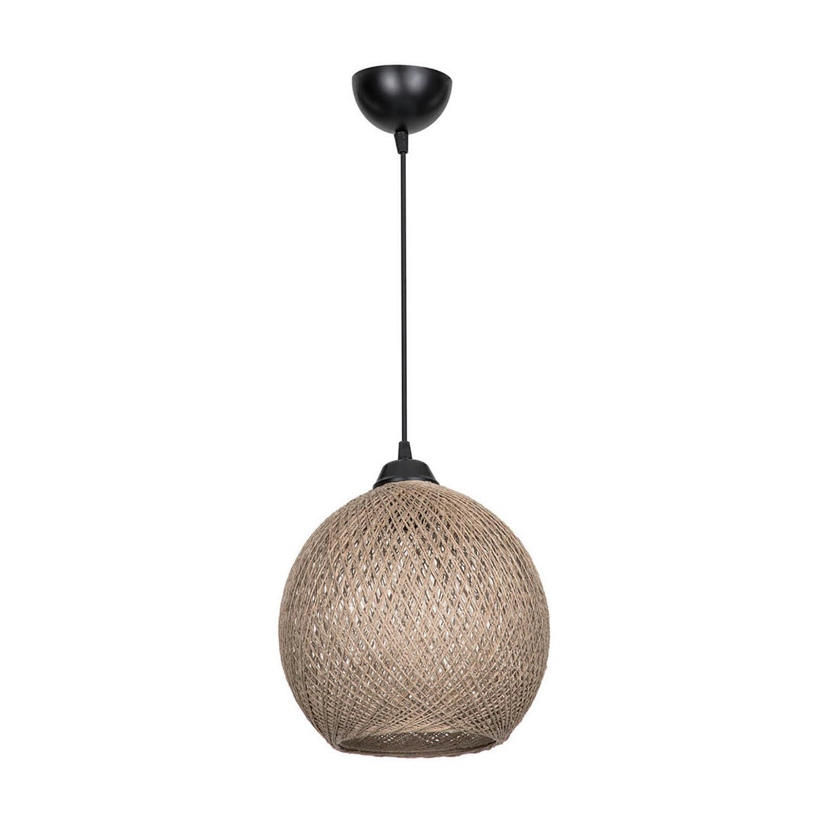 HÄNGELEUCHTE Lisburn - Beige, Naturmaterialien (22/22/65cm) - lux.pro