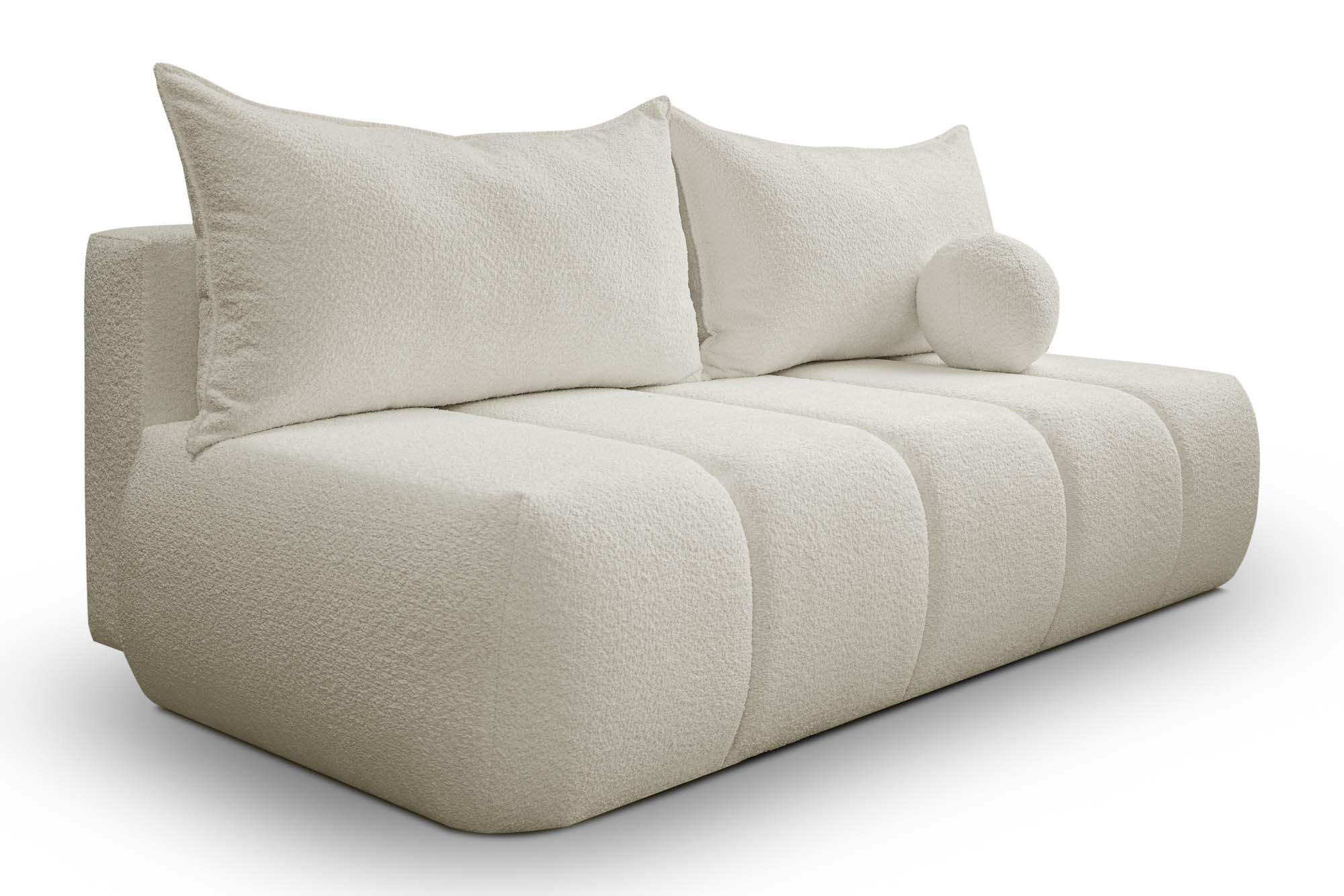 SCHLAFSOFA PIANO Ecru - Ecru, Holz (207/91/103cm) - Kaiser Möbel