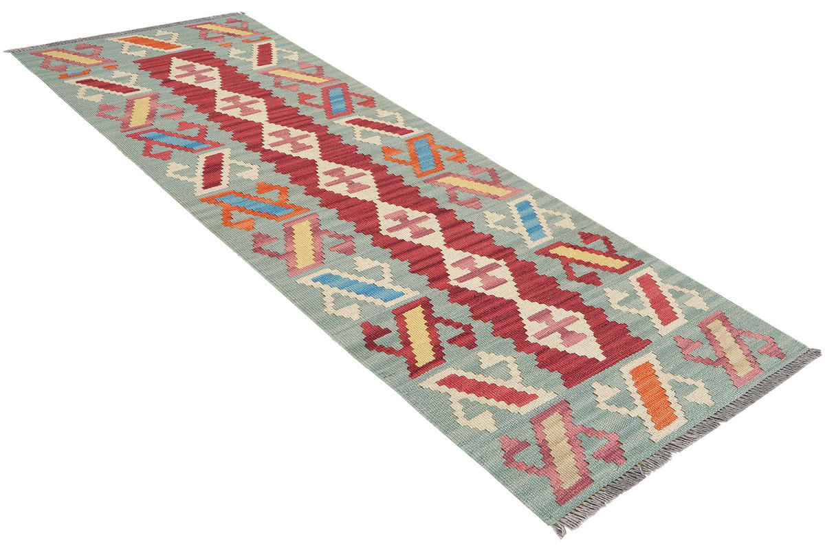 HANDWEBTEPPICH Kelim Gashgai Mehrfarbig 194/58 cm Schurwolle - Multicolor, Textil (58/194cm) - Looma