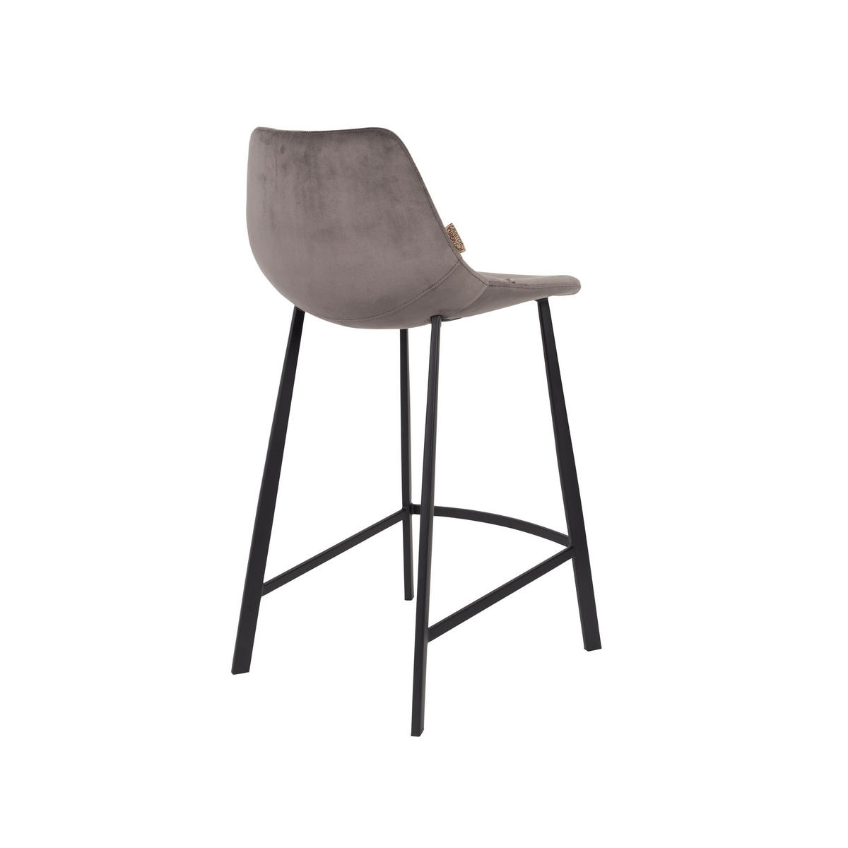 BARHOCKER Franky Rückenlehne 65 cm Grau - 2 er Set - Grau, Textil (45/91/52cm) - Dutchbone