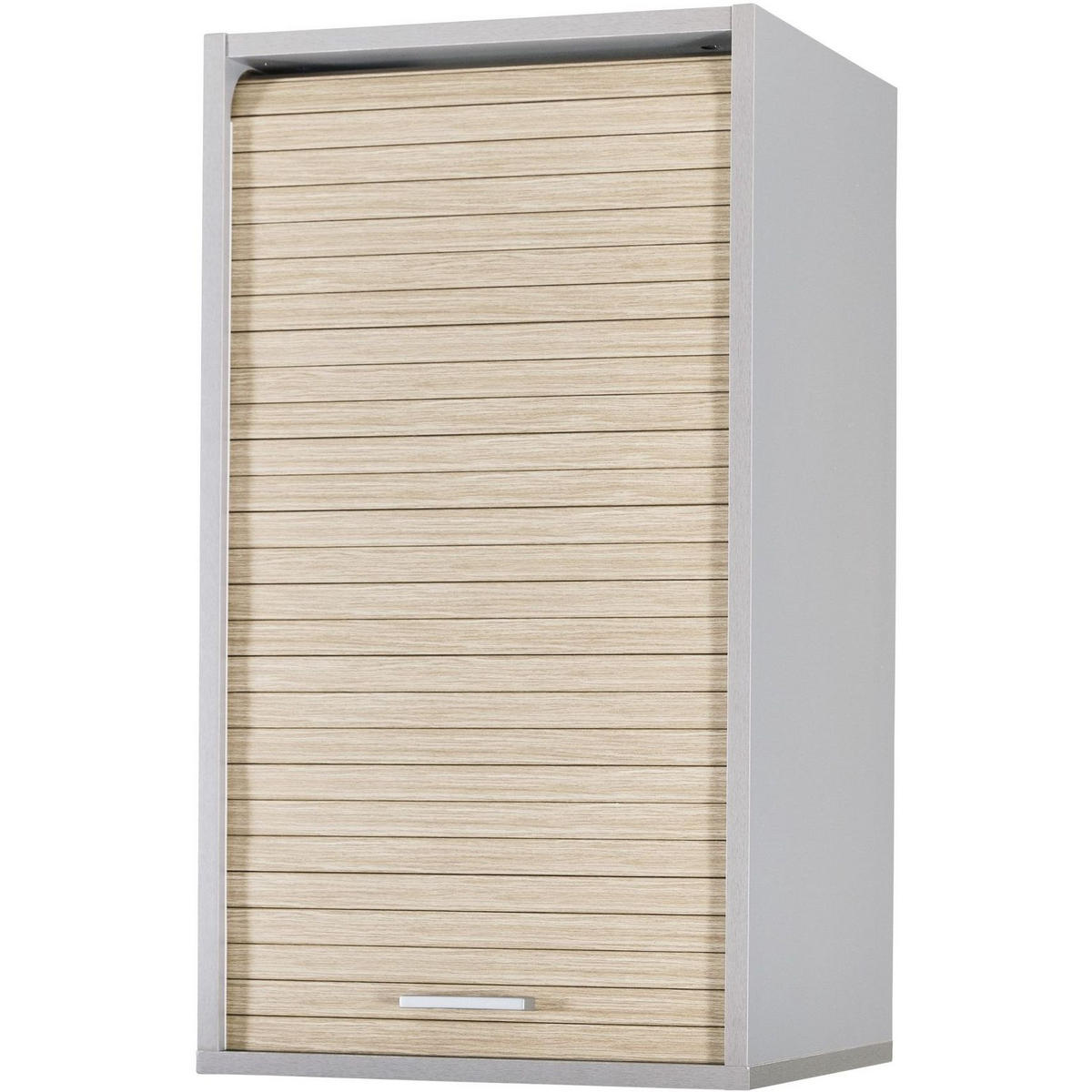 KÜCHENOBERSCHRANK mit Rolladentür 35/40/72cm - Alufarben, Holzwerkstoff (40/72/35cm) - Simmob