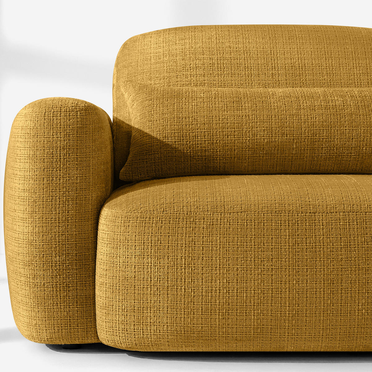 SESSEL ELOSA - Gelb, Holz/Textil (145/85/115cm) - KONSIMO®
