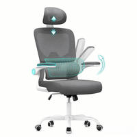 BÜROSTUHL Weiß-Grau ergonomisch Netz verstellbar - Grau, Metall (25/52.5/65cm) - Rattrix