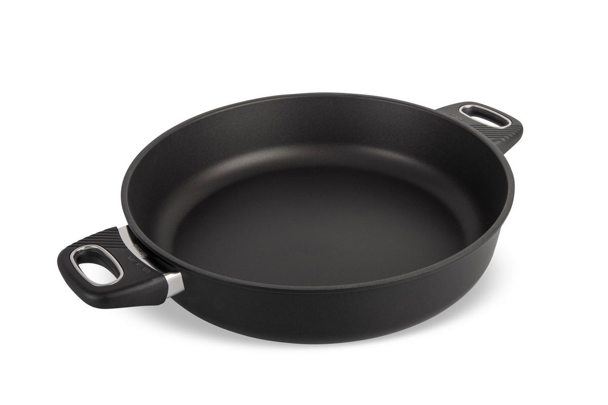 SERVIERPFANNE Ø32cm - Schwarz, Kunststoff/Metall (32cm) - Gastrolux