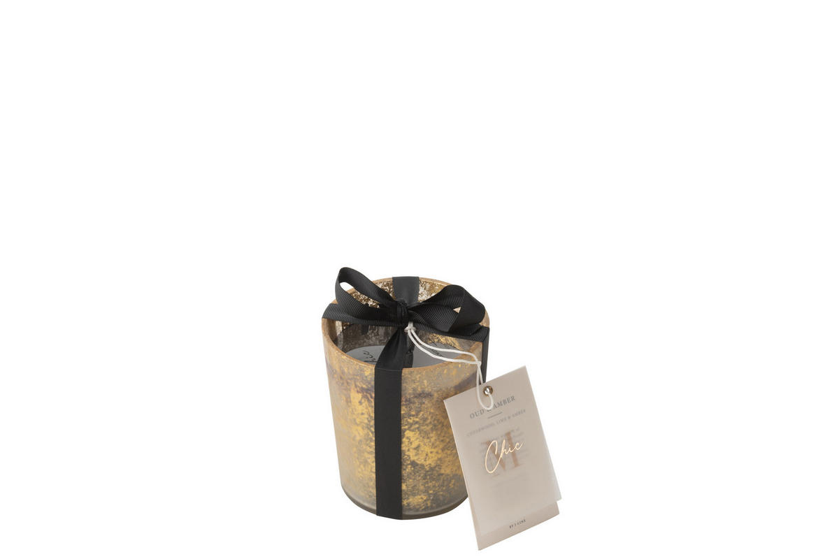 DUFTKERZE M-CHIC - Gold - S - 48 Std. - Goldfarben, Paraffin (10/11.5cm) - J-Line