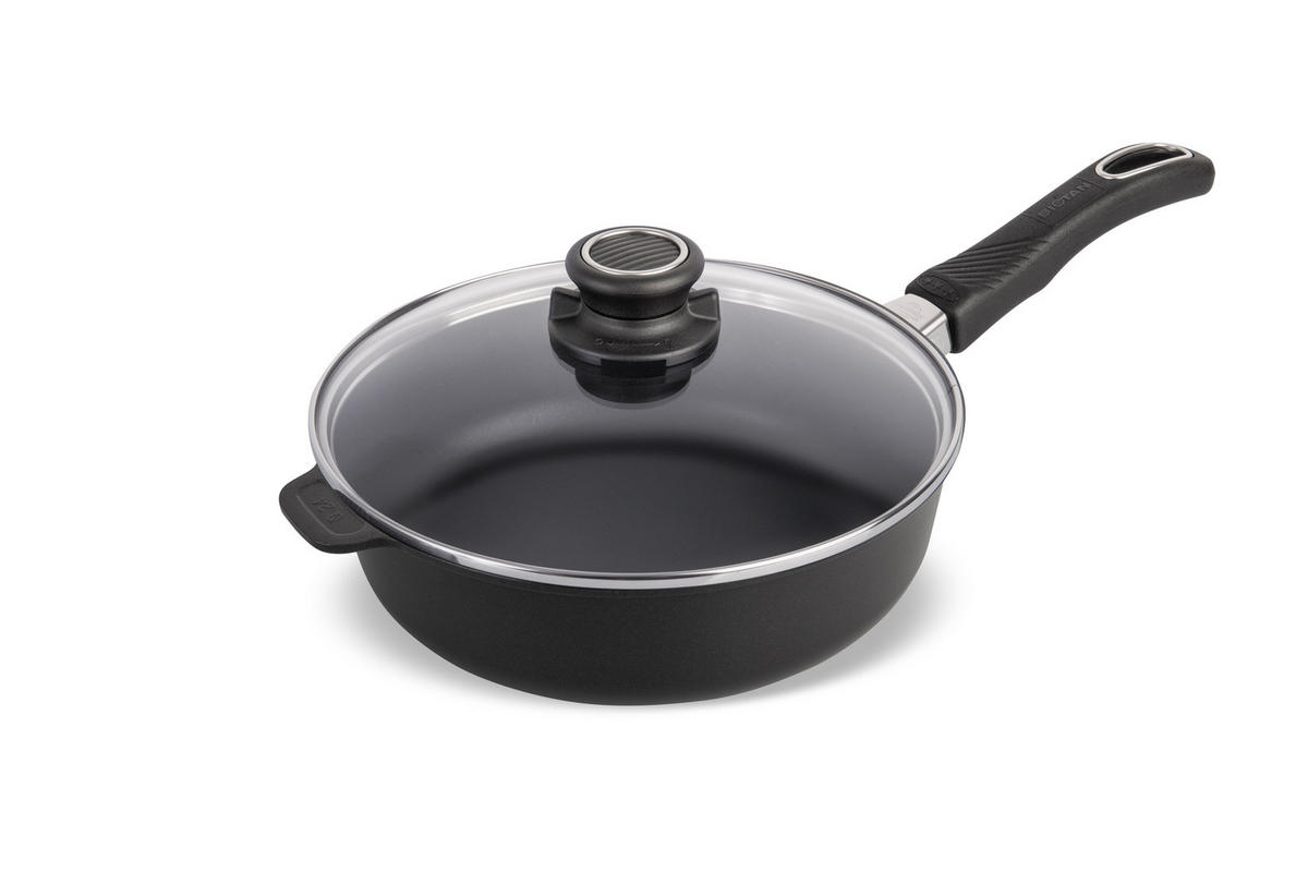 HOCHRANDPFANNE INDUKTION ⌀24cm - Schwarz, Kunststoff/Metall (24cm) - Gastrolux