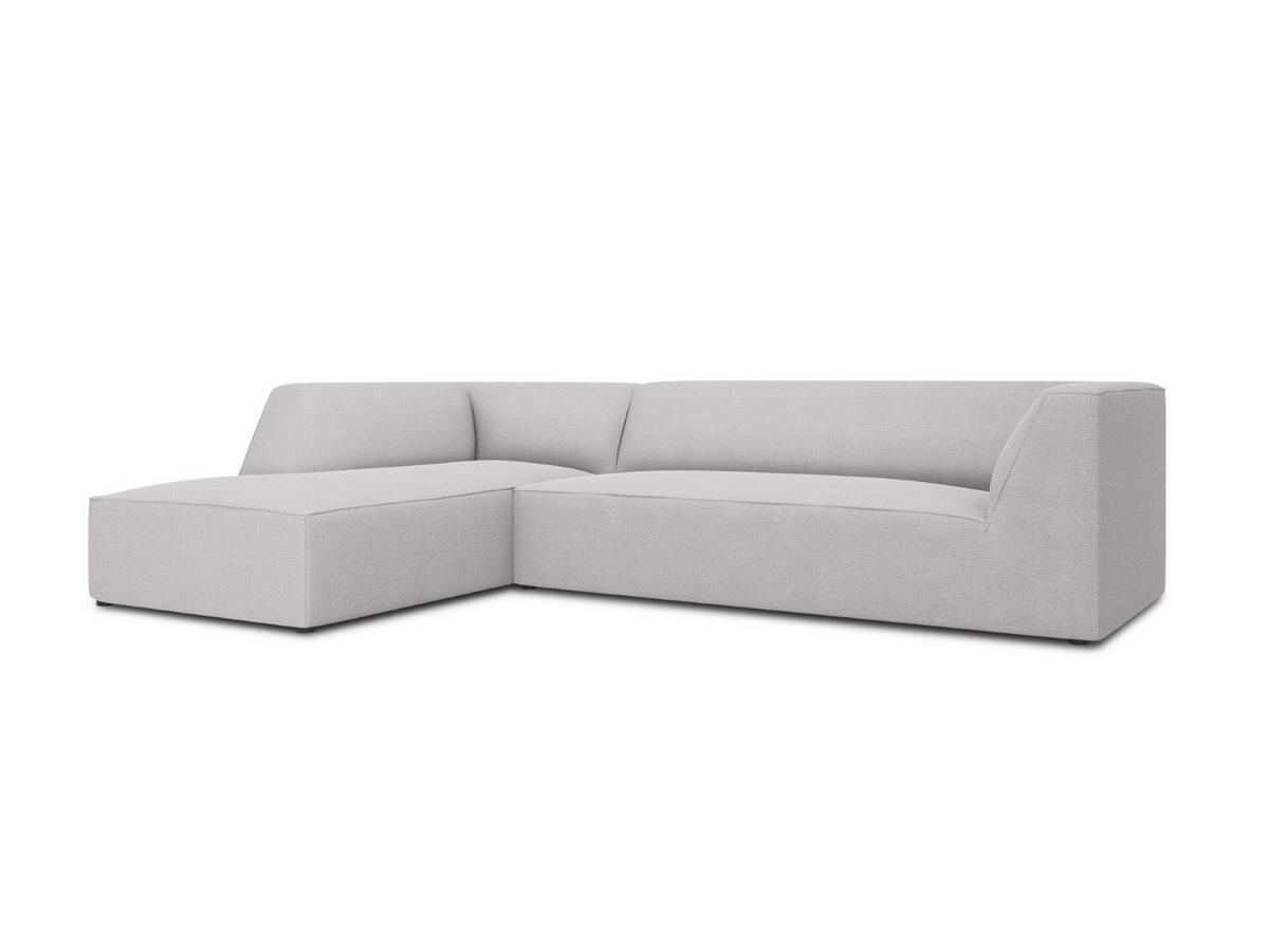 ECKSOFA links Ruby aus strukturiertem Stoff hellgrau 4 Sitzplätze - Hellgrau, Textil (180/273cm) - Micadoni