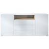 SIDEBOARD Skadu Eiche sägerau - Eiche San Remo, Holzwerkstoff (166.5/75.5/35cm) - Vladon