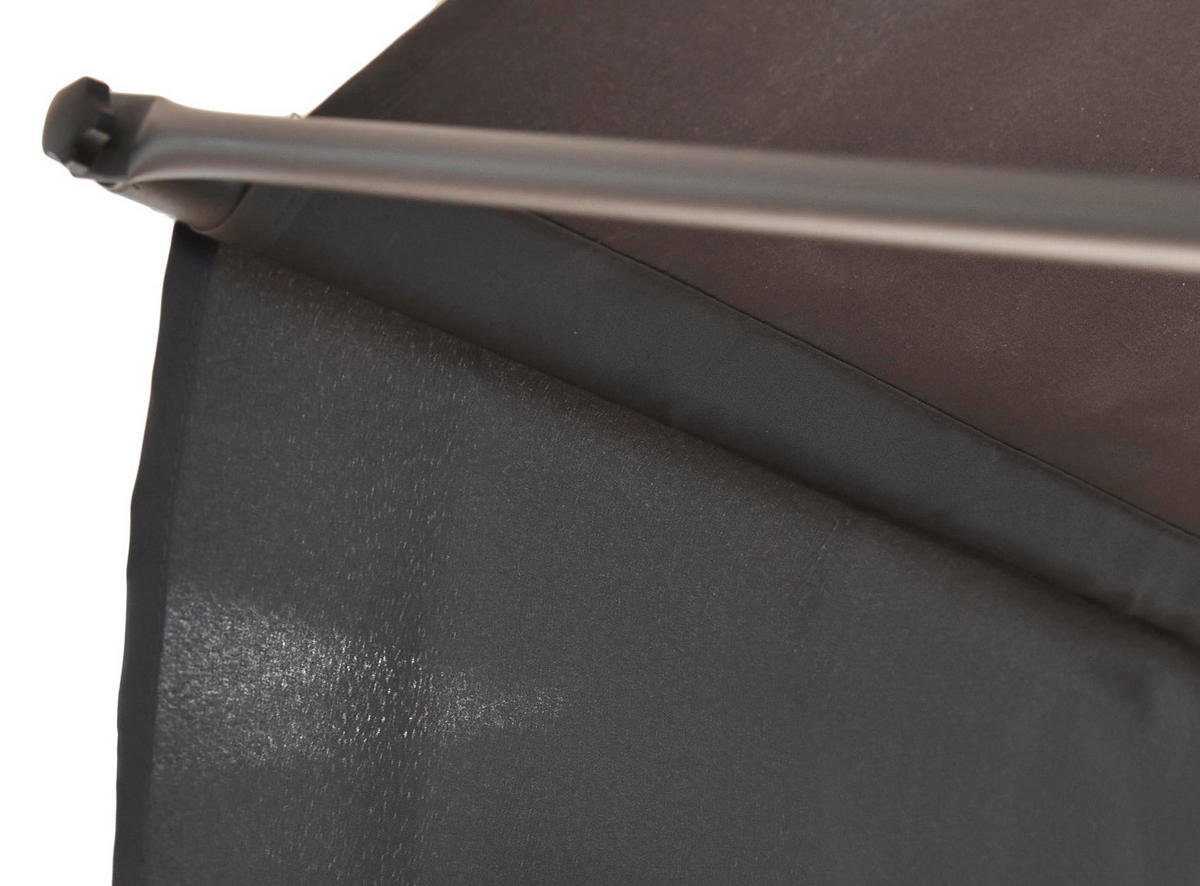 KLEMMMARKISE Schrabo 300cm Ohne Bohren Höhenverstellbar Dunkelgrau - Dunkelgrau, Kunststoff (300/309/120cm) - DELUKE