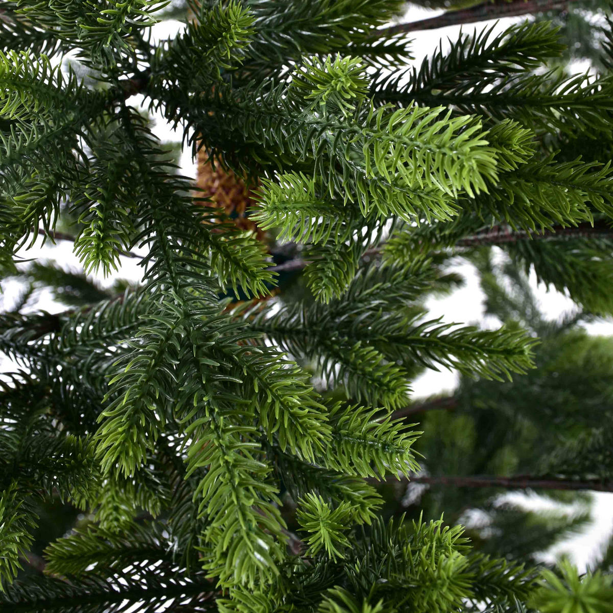 WEIHNACHTSBAUM Santa Lila Grün 210/130/210 cm Kunstoff - Grün, Kunststoff (210cm) - Mondex