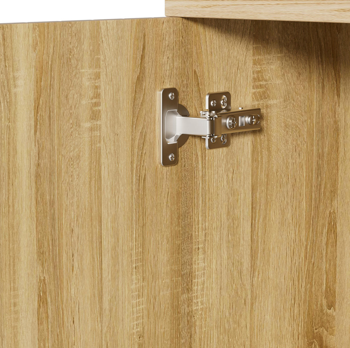 SIDEBOARD 160/36/94 cm mit 4 Türen & 4 Schubladen in Holzfarbe - Eichefarben, Holzwerkstoff (160/94/36cm) - BEAOK