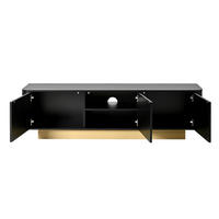 LOWBOARD 170/40.5/47 cm Schwarz aus MDF und Spanplatte mit Kabelführung - Schwarz, Holzwerkstoff (40.5/47/170cm) - OKMYHOME
