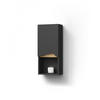 BADSCHRANK Timavo Anthrazit 30 x 67 cm mit Tür und offenem Fach - Anthrazit, Holzwerkstoff (30/67/17cm) - Livinity®