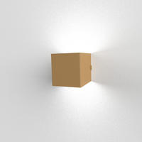 WANDLEUCHTE Desmo - Goldfarben, Metall (10/10/10cm) - Lumicom