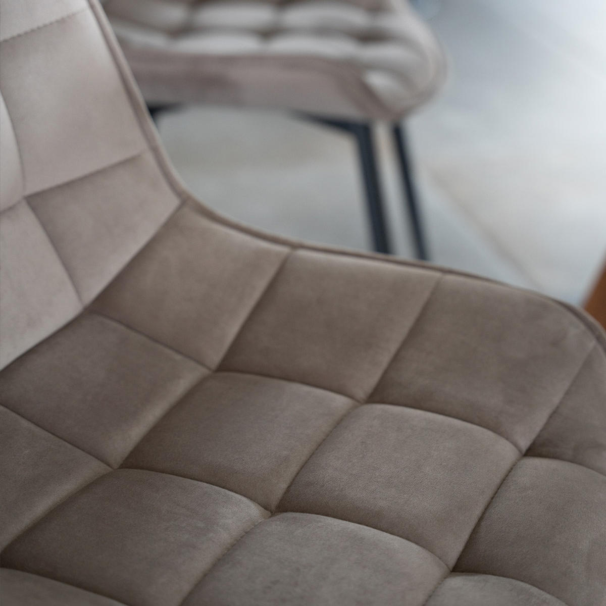 ESSZIMMERSTUHL IKALO - Farbe: Hellbraun, Menge: 2 - Hellbraun, Textil/Metall (61.5/79.8/50.5cm) - Home Deluxe