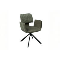 ESSZIMMERSTUHL EDENIA Grün Webstoff Drehbar (360°) (1er-Set) - Grün, Kunststoff/Textil (60/86/65cm) - KAWOLA