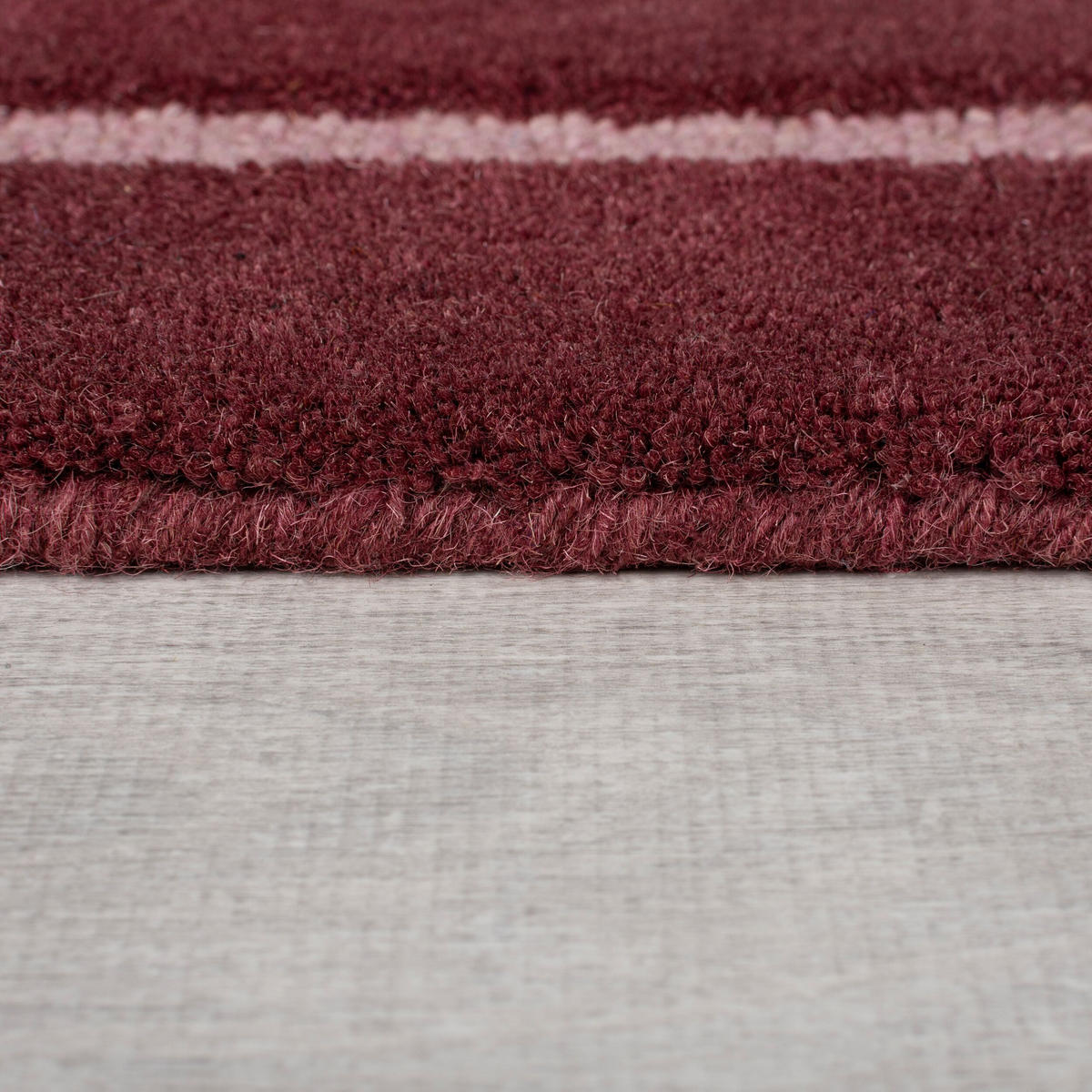 WOLLTEPPICH Ombre Muster, Abstrakt, Wohnzimmer Rot Shaped 120x180 - Rot, Textil (120/180cm) - KADIMA DESIGN