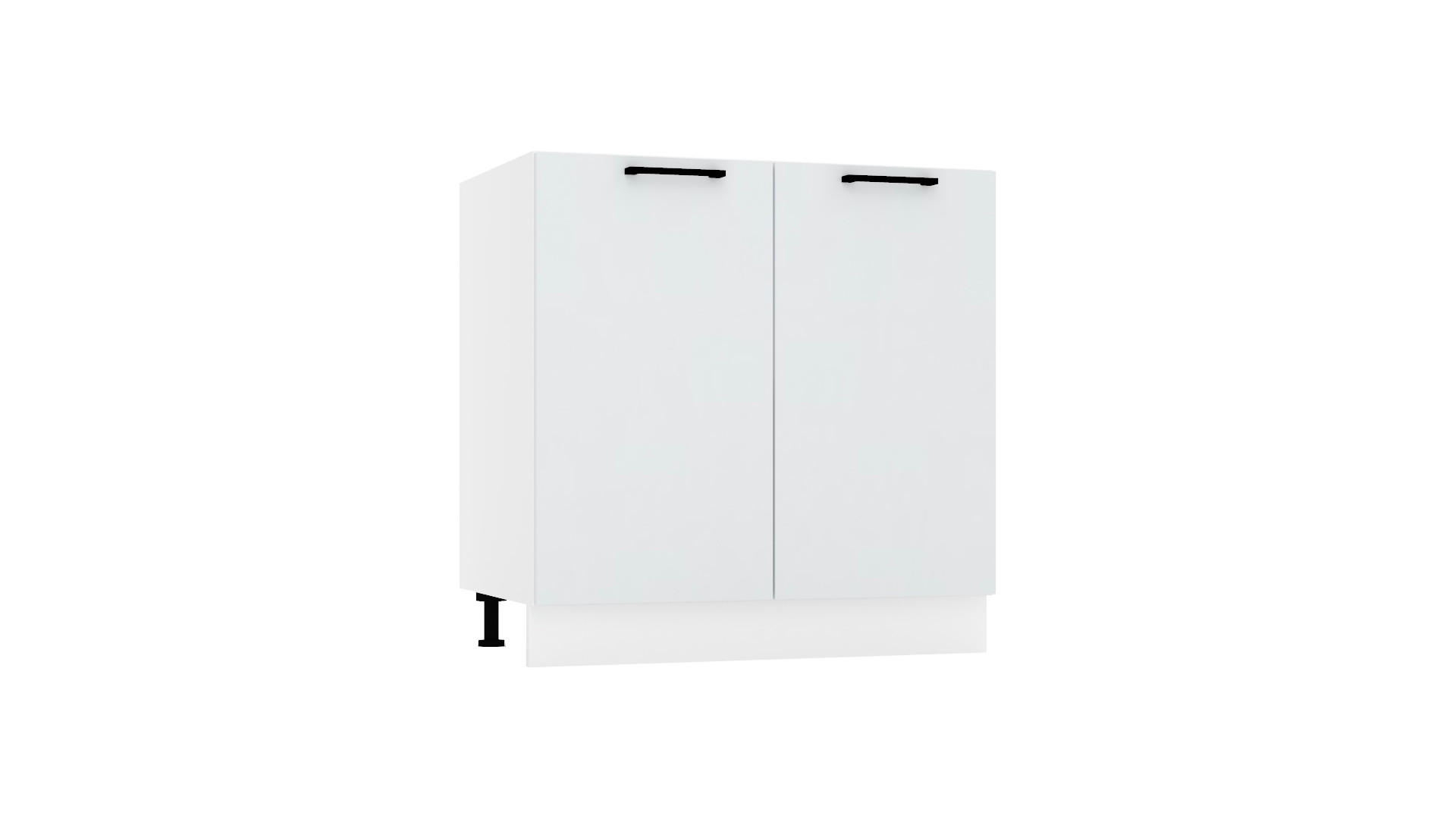 UNTERSCHRANK D80 - Dnoria - Elegante Stauraum Idee - Hellgrau, Holz/Metall (80/82/52.4cm) - ROYAL24_MARKT