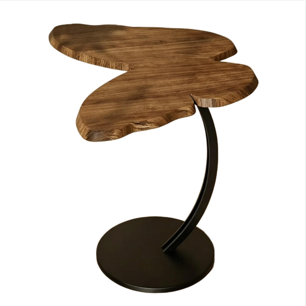 GARTENBEISTELLTISCH , Holz + Metall, 43 × 33 × 58 cm - Braun, Holz (43/33/58cm) - Weltevree