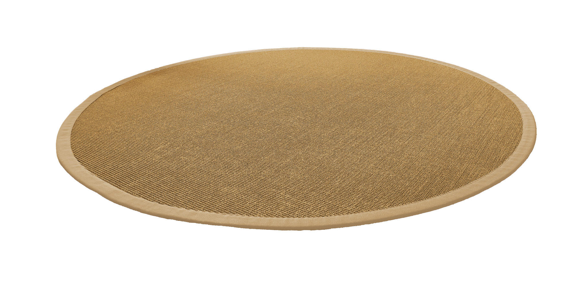 TEPPICH Sisal Manaus hanf/sahara Rund 300cm - Sandfarben, Textil (300/300cm) - Astra