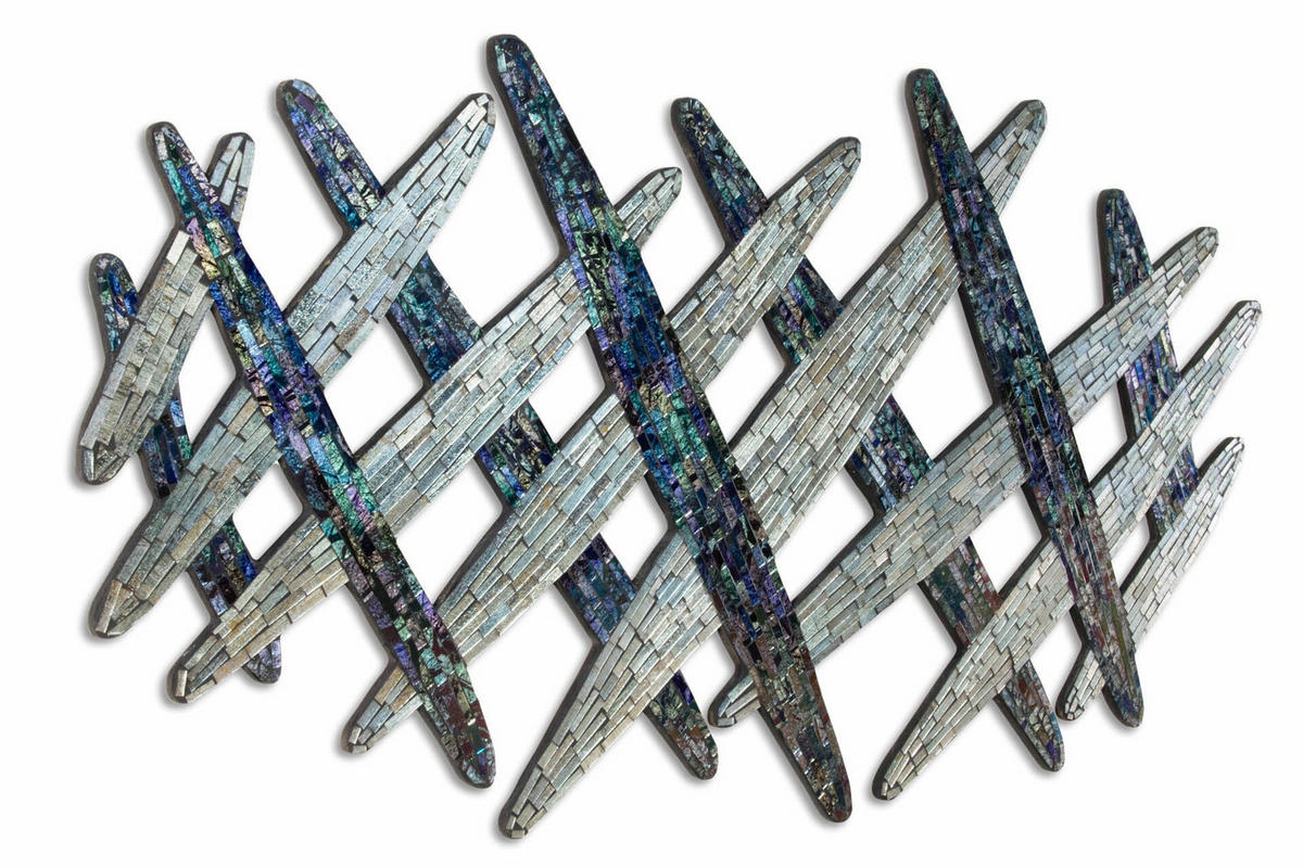MOSAIK-WANDBILD Lila 114/62 cm - Braun, Glas (114/62cm) - KUNSTLOFT