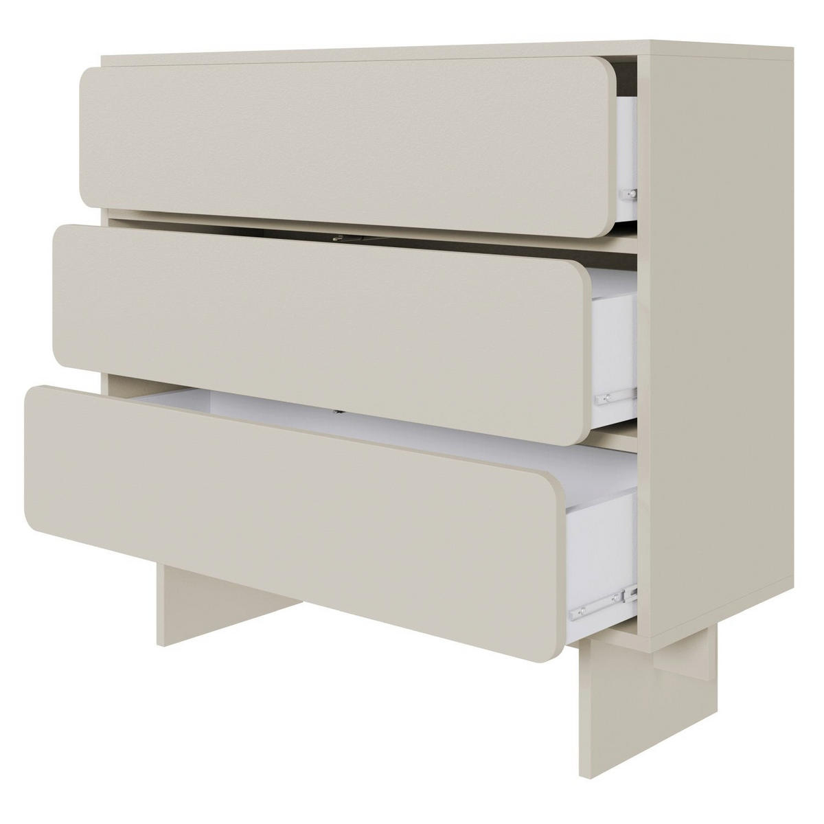 KOMMODE Wuwu Greige 101 cm - Taupe, Holzwerkstoff (100.8/87.9/35cm) - Selsey