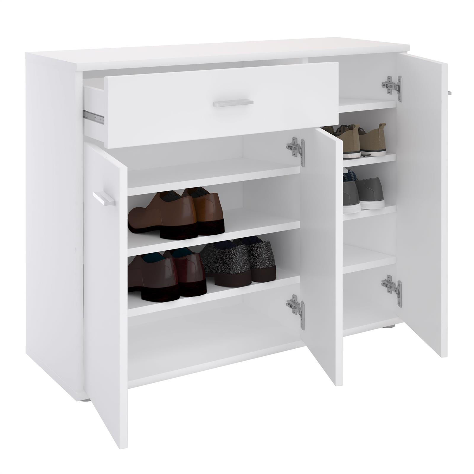 SCHUHSCHRANK DEUSTO - Weiß, Holzwerkstoff (88/70/35cm) - CARO-Möbel
