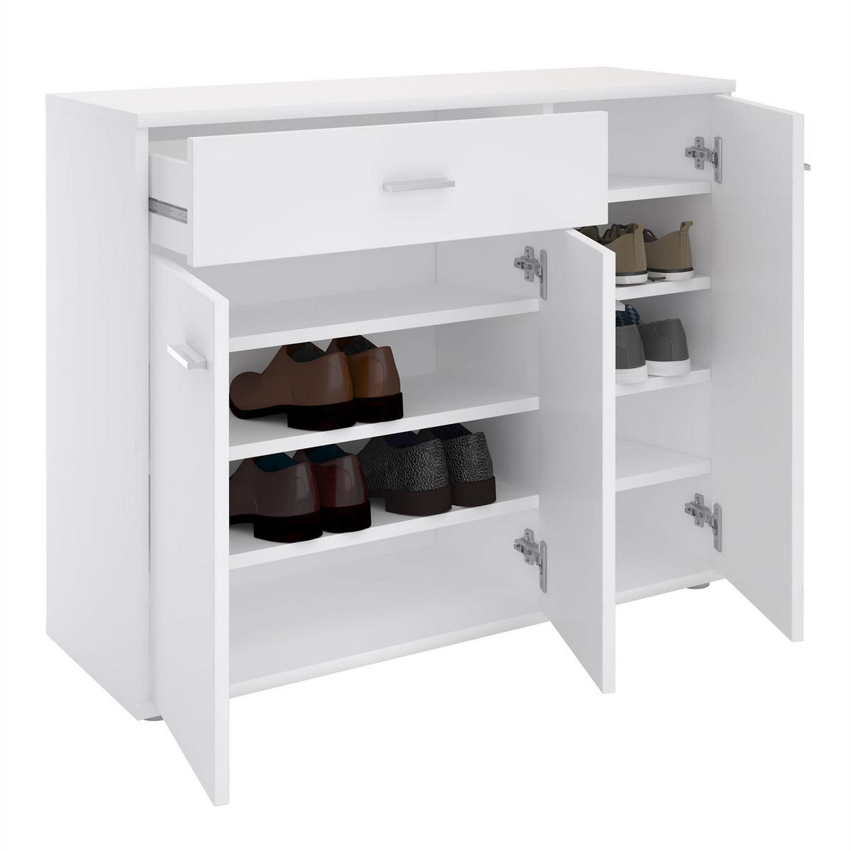 SCHUHSCHRANK DEUSTO - Weiß, Holzwerkstoff (88/70/35cm) - CARO-Möbel