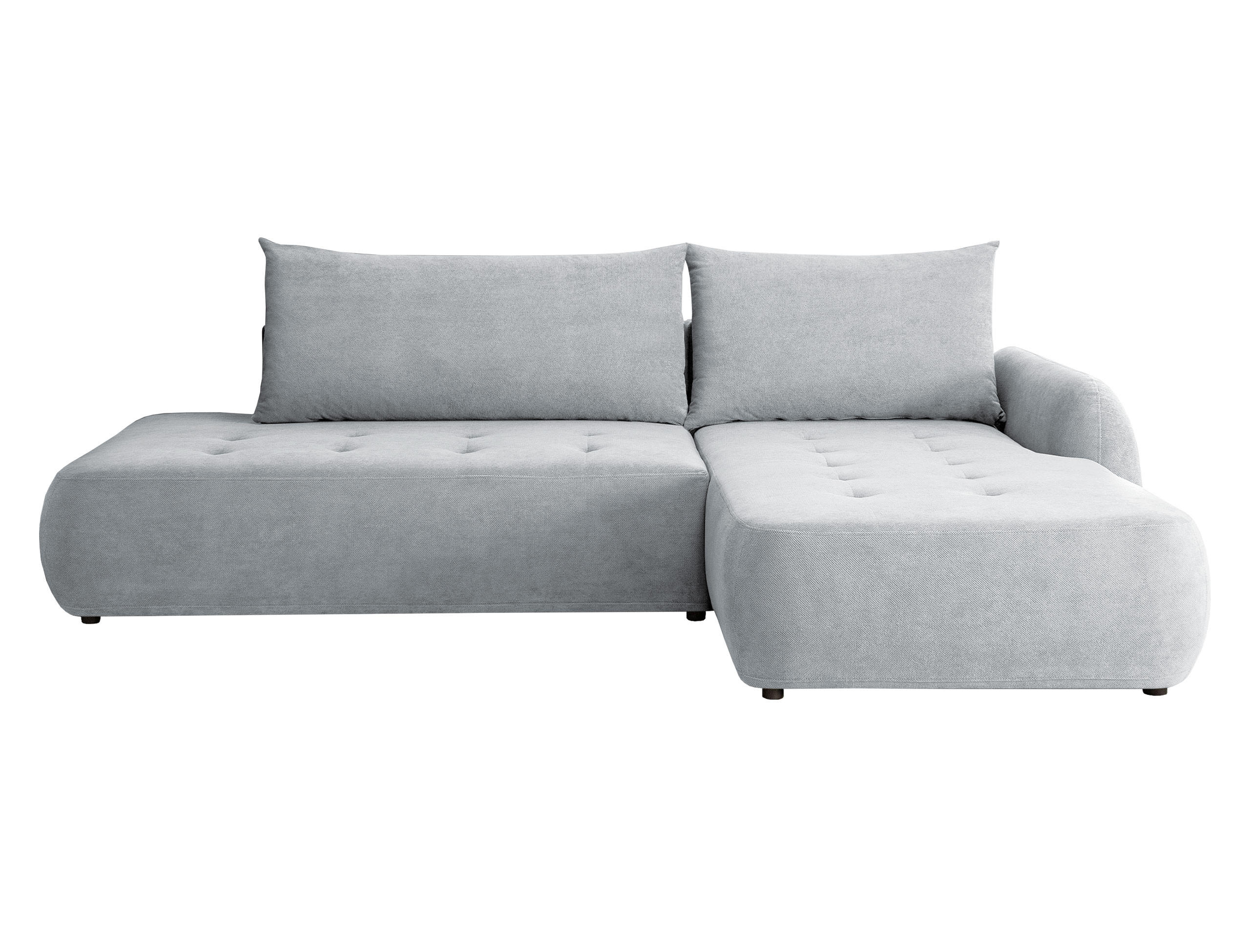COLTAR Bueno I, Dreapta - gri deschis/negru, material textil/lemn (185/300cm) - MIRJAN24