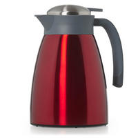 THERMOKANNE Carla 2L Rot, Große Isolierkanne 2000 ml - Rot, Metall (2L) - Blumtal