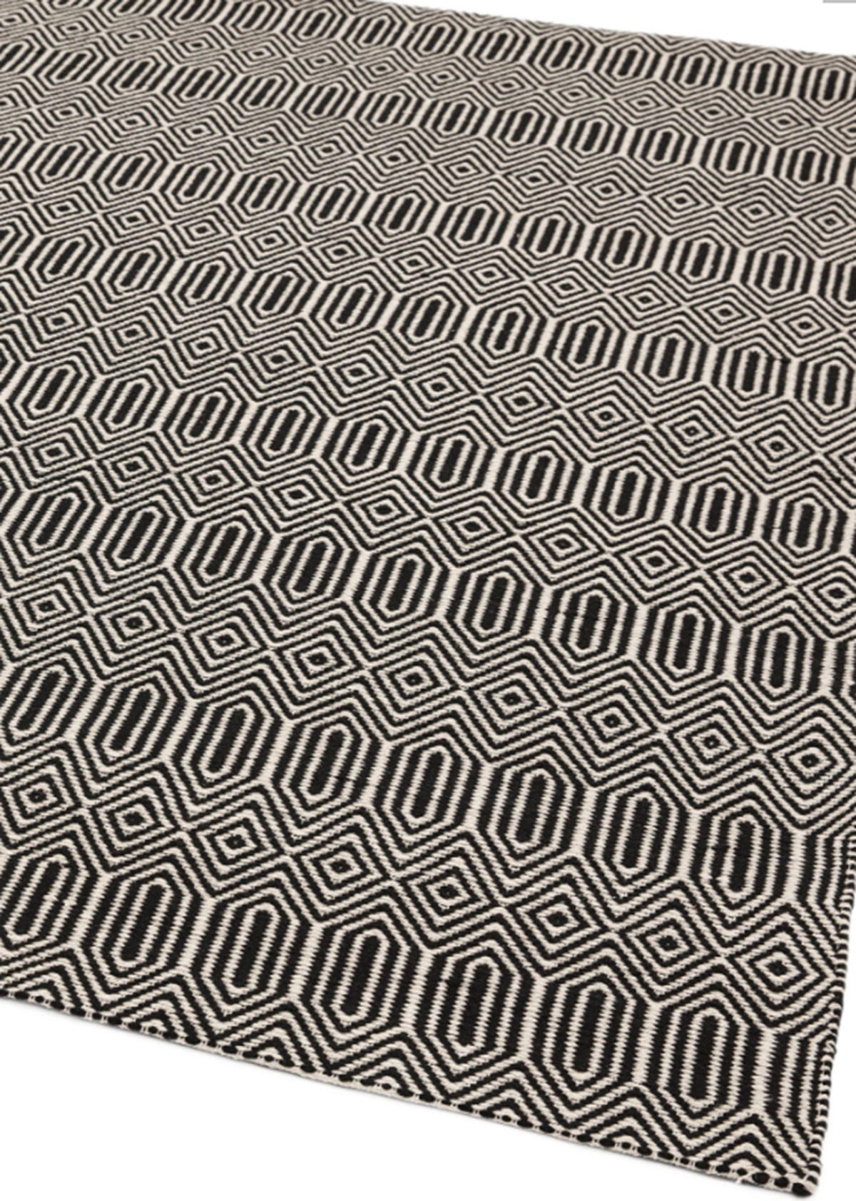 TEPPICH handgewebt Berber Wolle & Baumwolle SILWAN Schwarz 160 x 230 cm - Schwarz, Naturmaterialien (160/230cm) - Novatrend