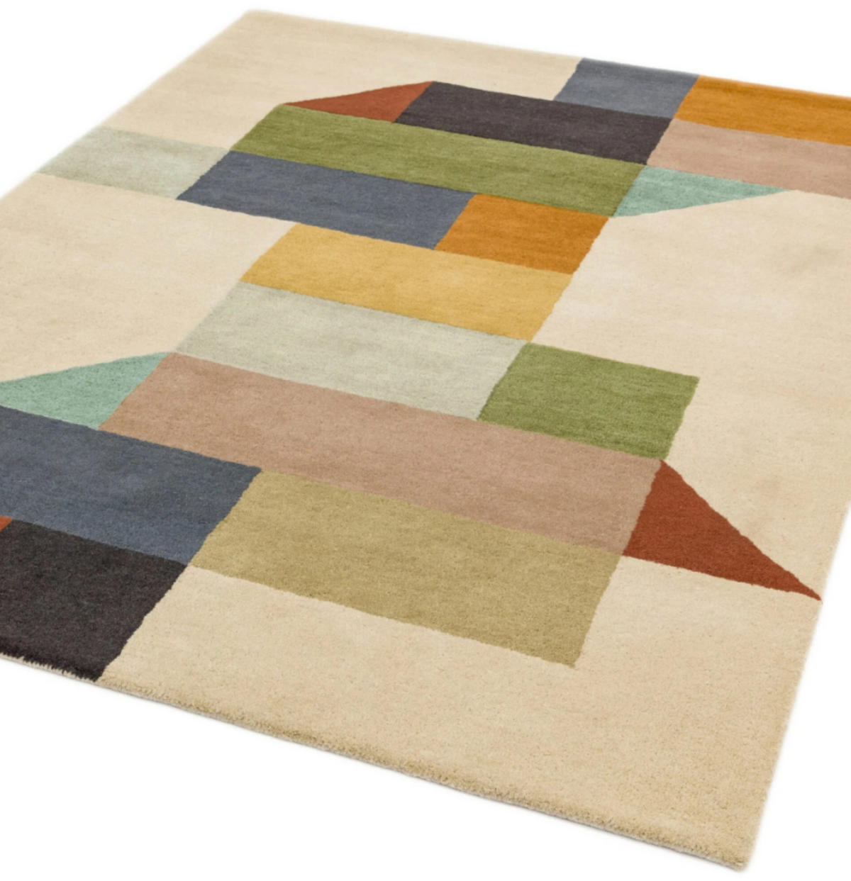 TEPPICH modern handgetuftet PALETTE Mehrfarbig 160 x 230 cm - Multicolor, Naturmaterialien (160/230cm) - Novatrend