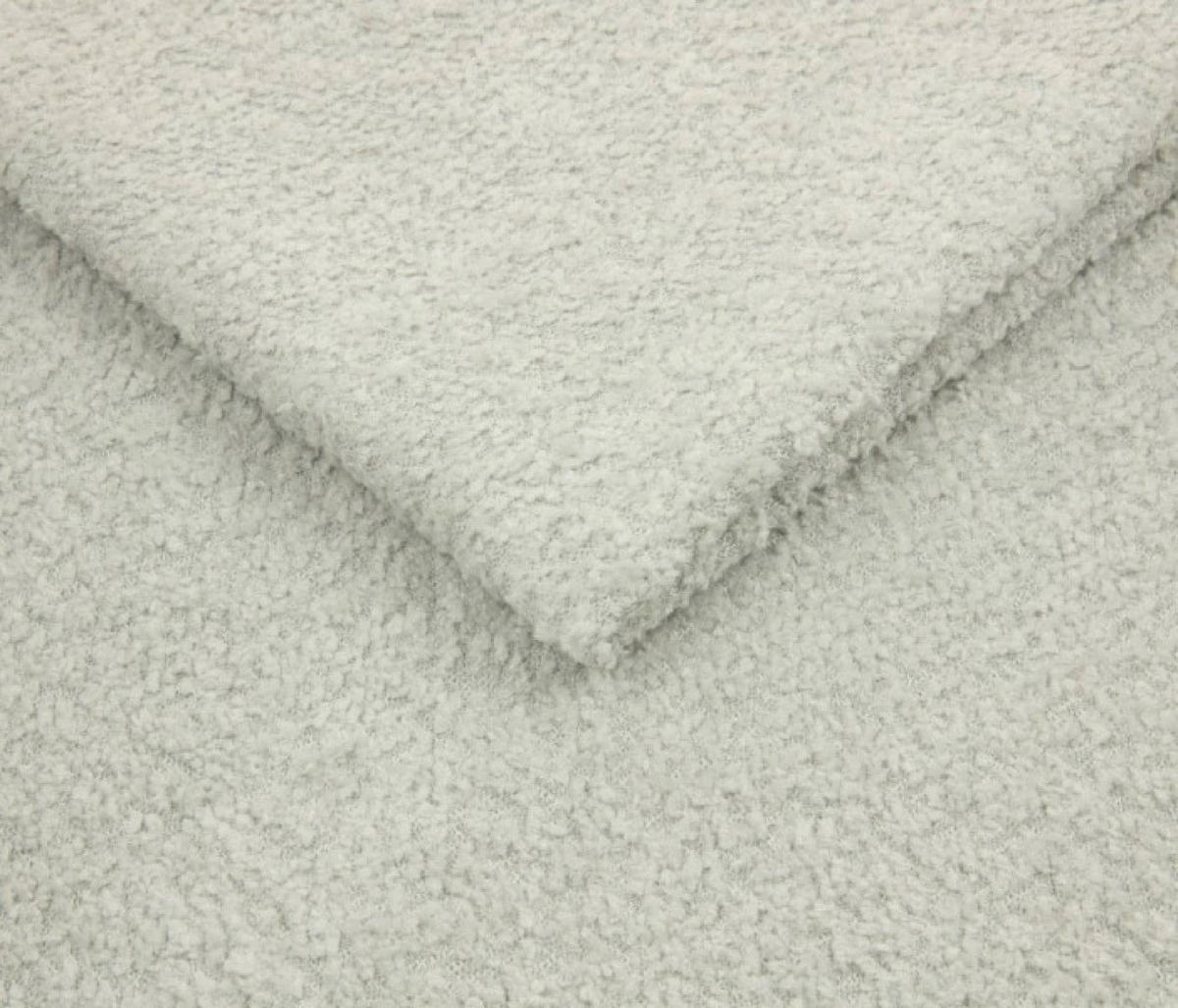 POUF Hellgrau LIO Bezogene Abriamo Stoff Auf Schwarzen Niedrigen Beinen - Grau, Textil (75/39/75cm) - Sepro Meble