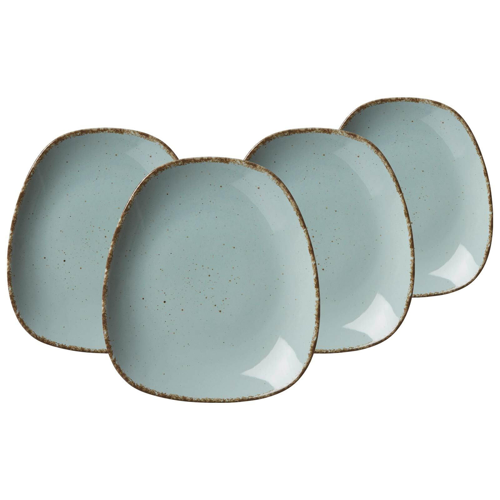 DESSERTTELLER Casa Blau 22,5 x 20 cm 4er Set - Blau, Keramik (22.5cm) - Ritzenhoff Breker